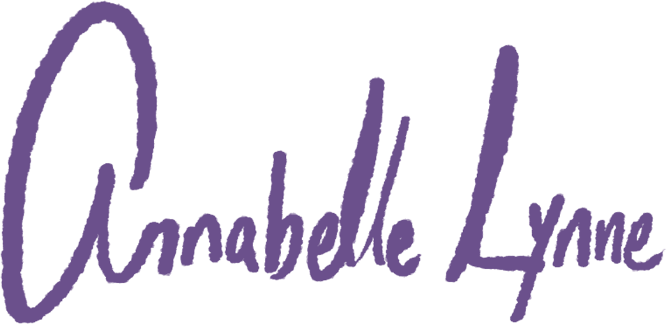 The name Annabelle Lynne signed in purple ink.